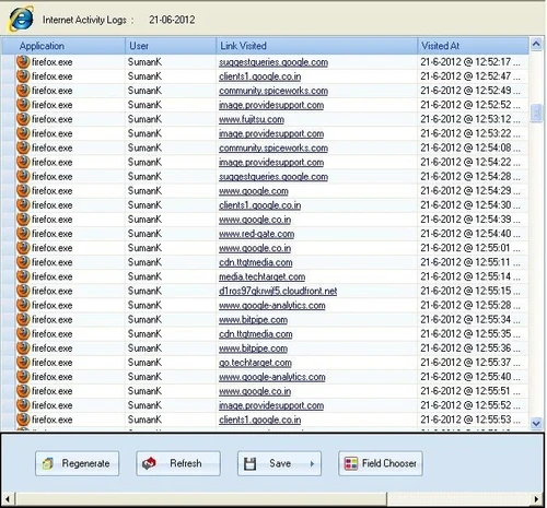 kernel computer activity monitor internet activity logs